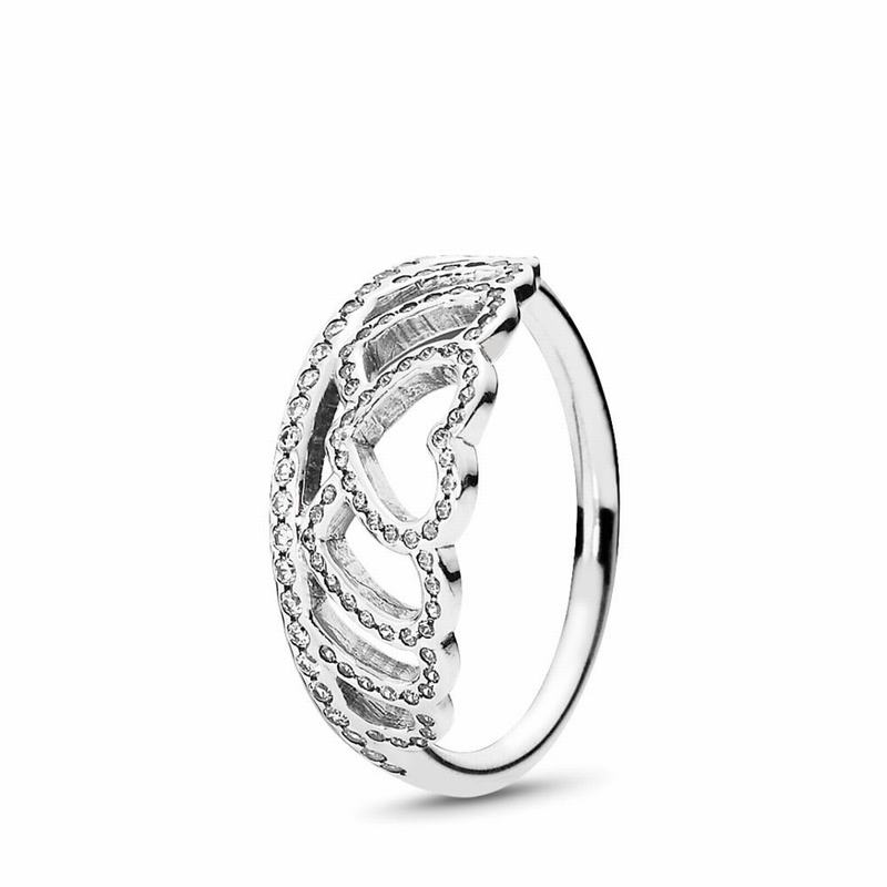 Pandora Hearts Tiara Stackable Ring Silver Egypt MO2571096